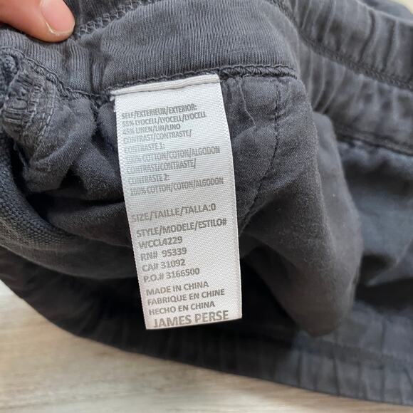 Standard James Perse Linen Blend Drawstring Shorts Women's 0/XS - Picture 6 of 7